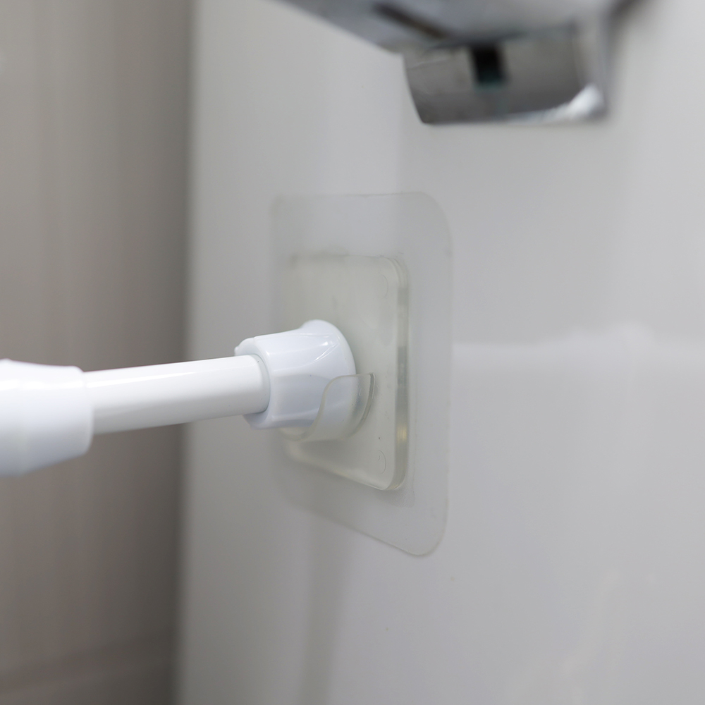 압축봉 u자 고정 홀더 2P 부착 커튼봉 걸이 받침대 지지대