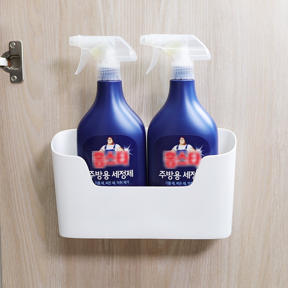 벽 부착 수납 정리함 다용도 주방 하부장 문 틈새 쟁반 정리 - 상세 이미지 3