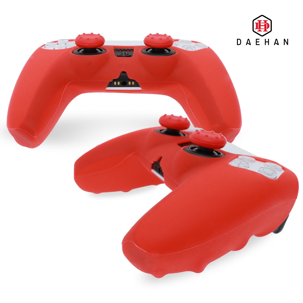 ps 5 플스 플레이스테이션 듀얼센스 컨트롤러 실리콘 케이스 블루 (케이스+스틱커버) PS-003 - 상세 이미지 4