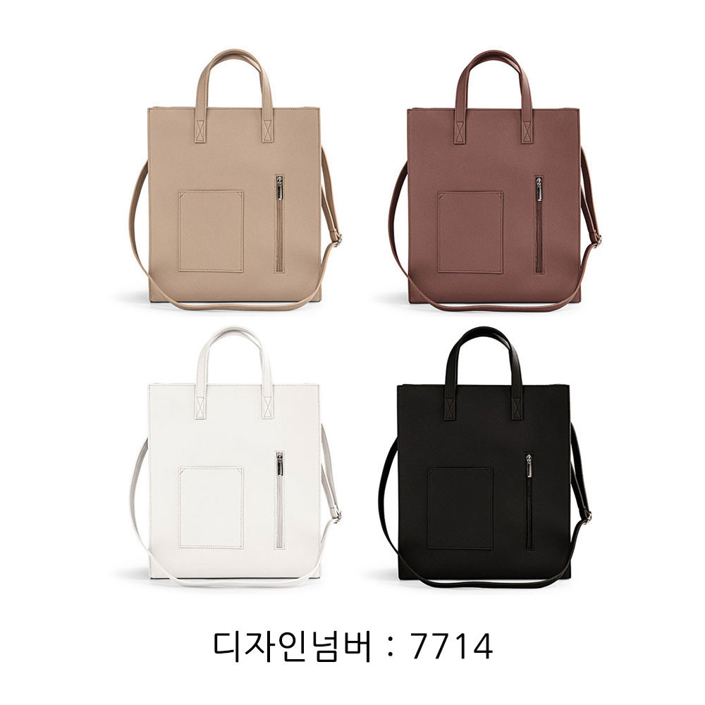 여자 공무원 서류가방 여대생 직장여성 토트 크로스백 A4 수납 스퀘어 토드백 가방 - 상세 이미지 5