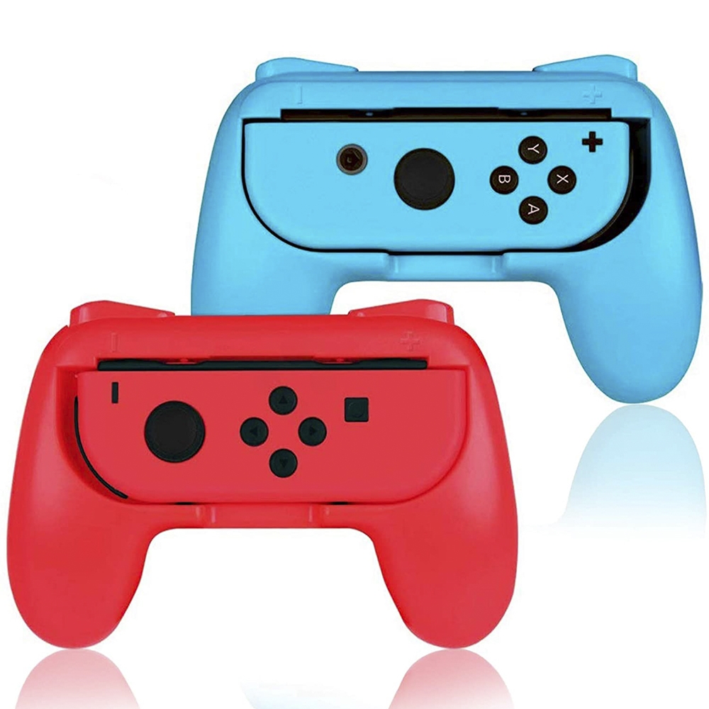 닌텐도 스위치 조이콘 핸들그립 레이싱 휠 레드+블루 (2개 1세트) ND-102