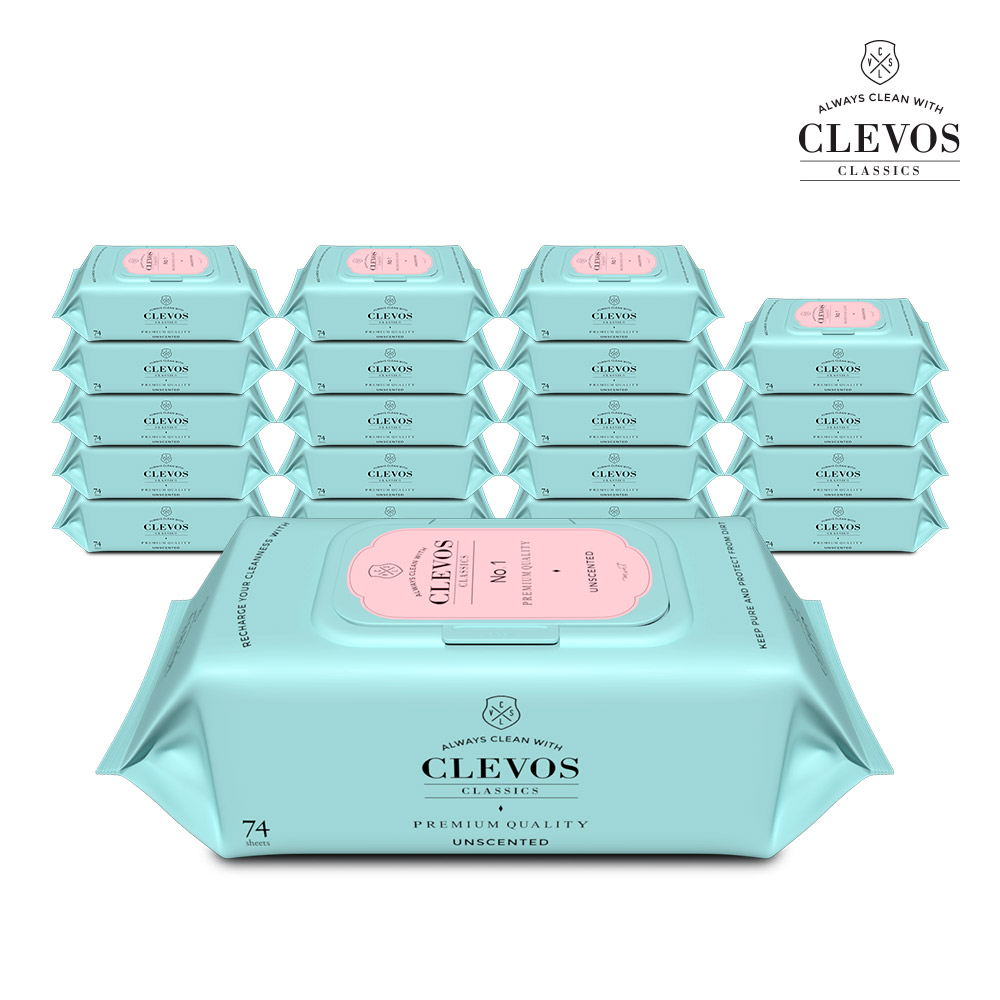 클레보스 넘버원 민트 물티슈 캡형 70매 20팩