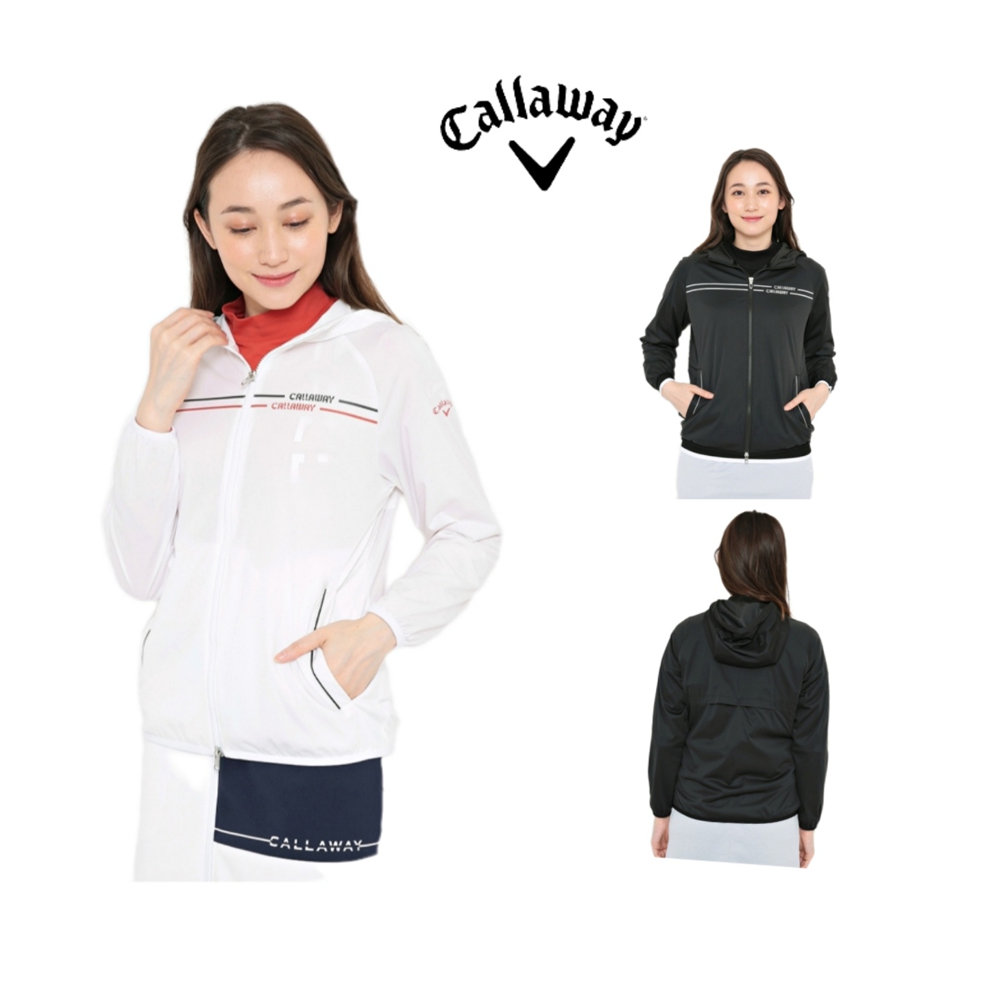 캘러웨이 여성골프웨어 스타 스트래치 패커블 블루존/바람막이