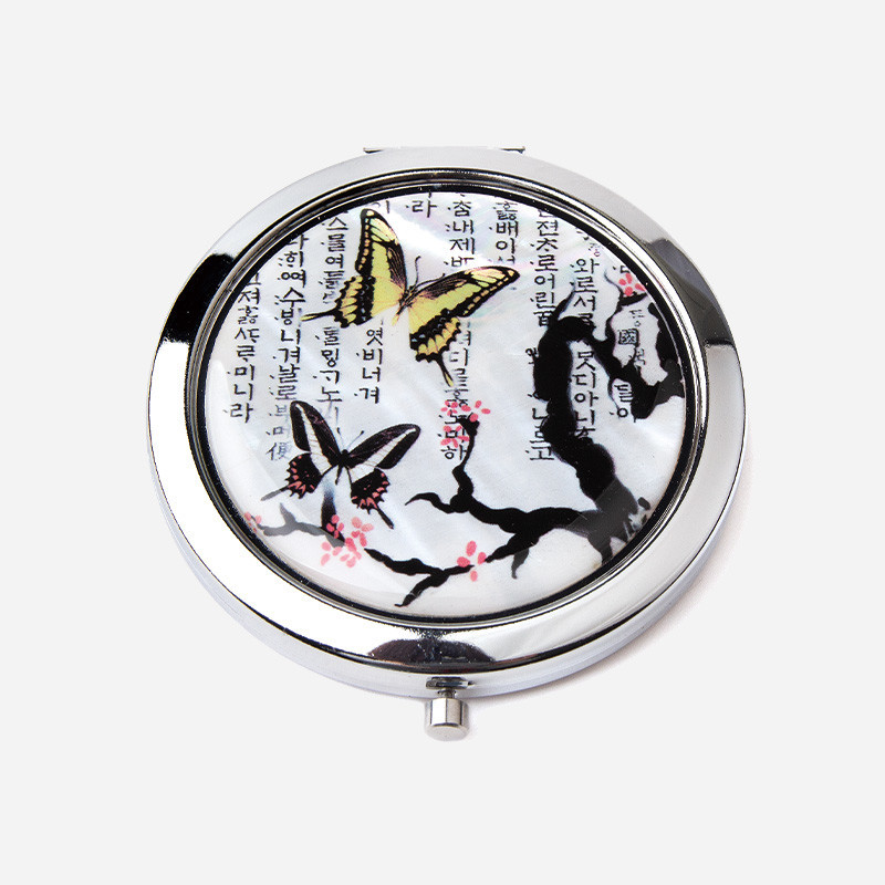 누름자개손거울-매화나비 외국인선물 한국기념품