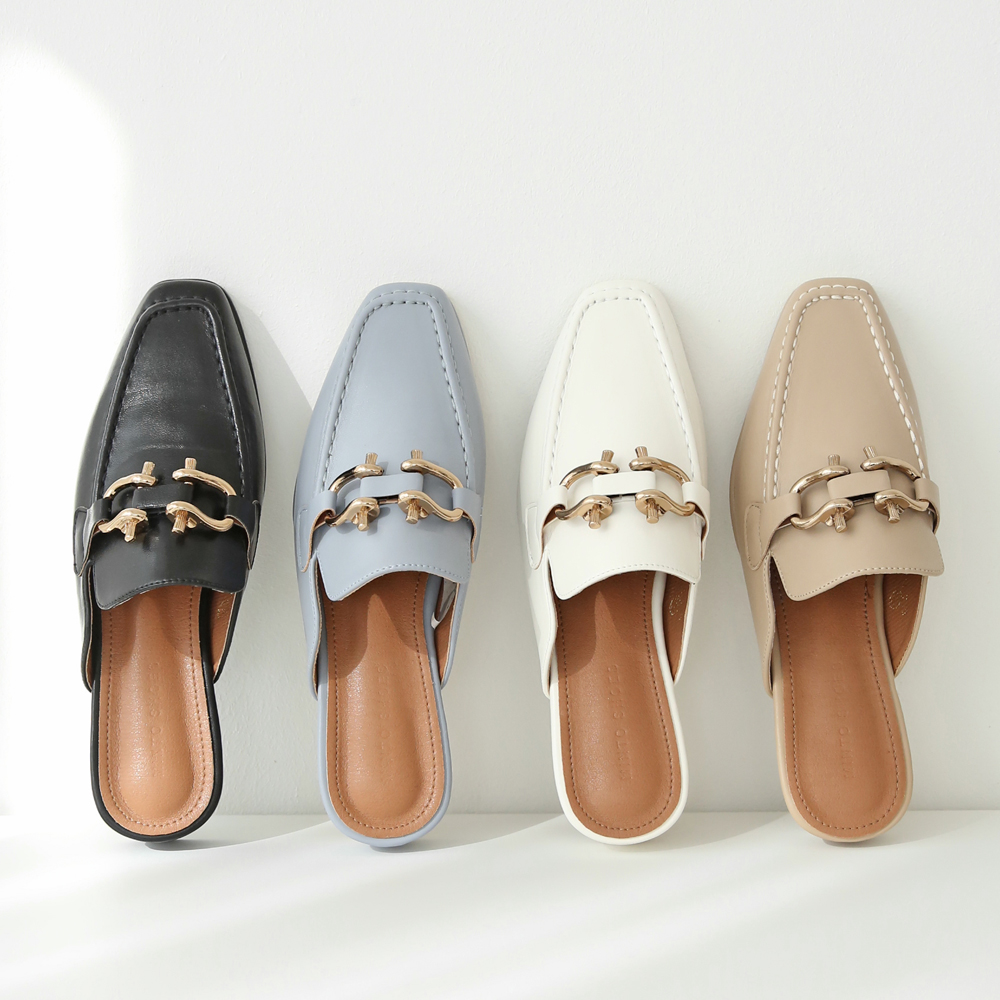 여성 뮬슬리퍼 발편한 쿠션 키높이블로퍼