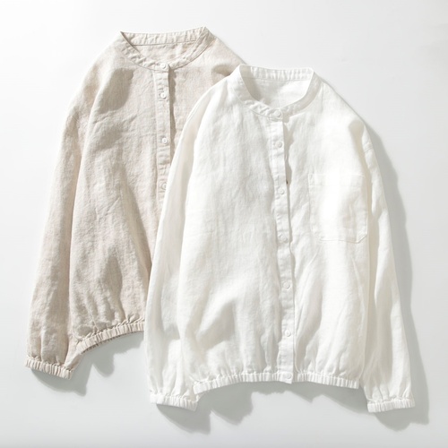 봄 가을 린넨자켓 밑단 밴딩