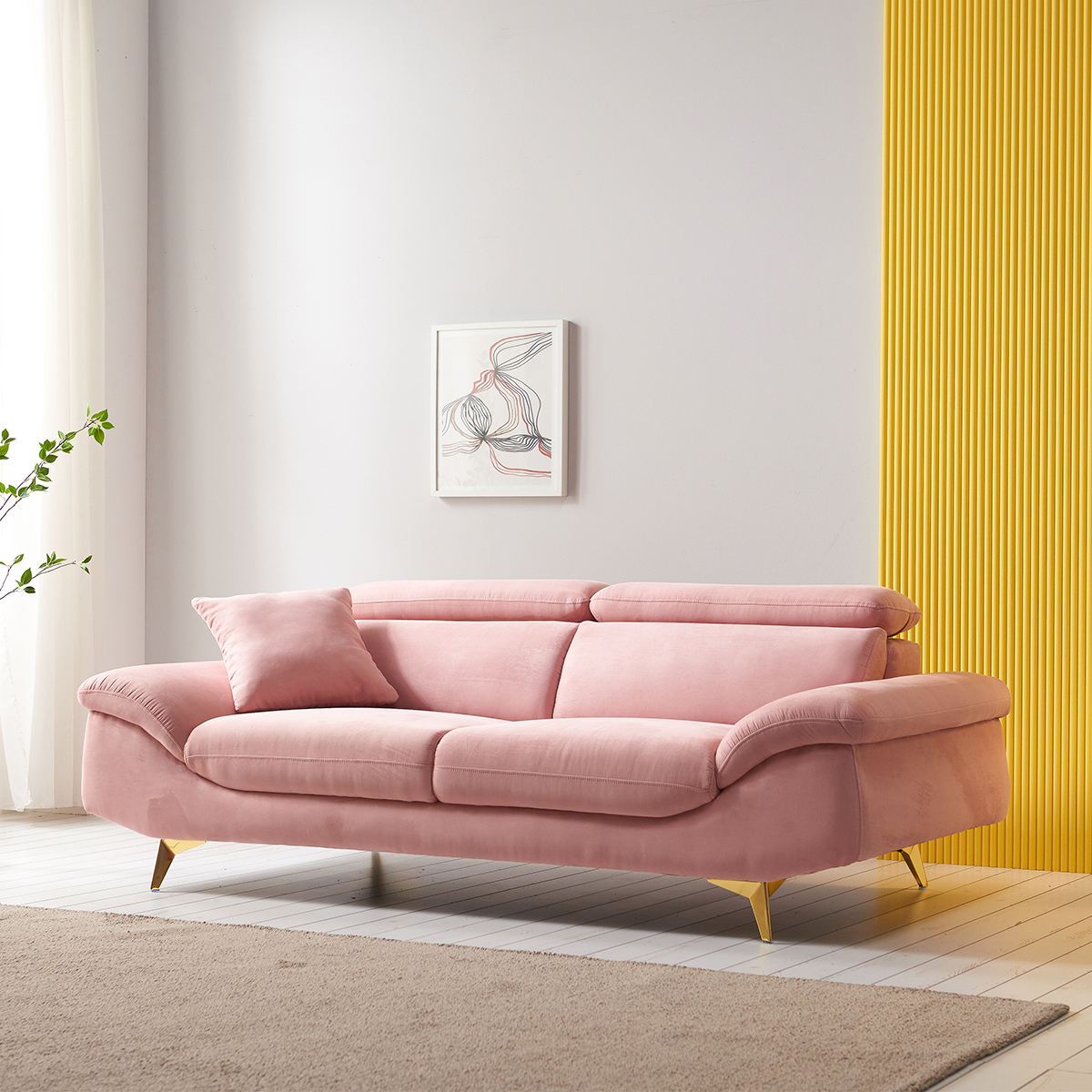 서광퍼니처 토드 아쿠아텍스 패브릭 이지클린 3인 소파 sk