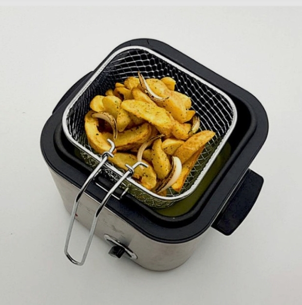 미니 튀김기 가정용 1인용 4인용 전기 튀김 냄비 소형 기계 1.2L 업소용