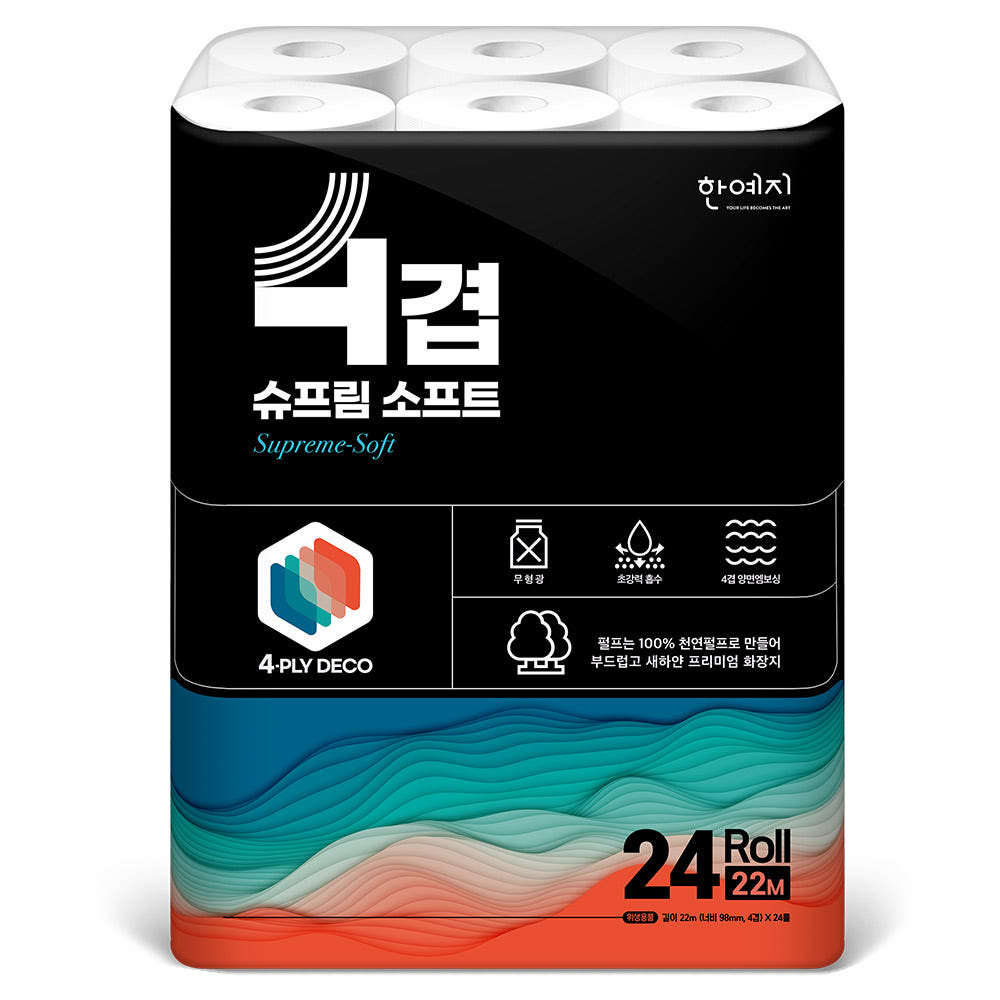 한예지 프리미엄 4겹 슈프림소프트 1팩