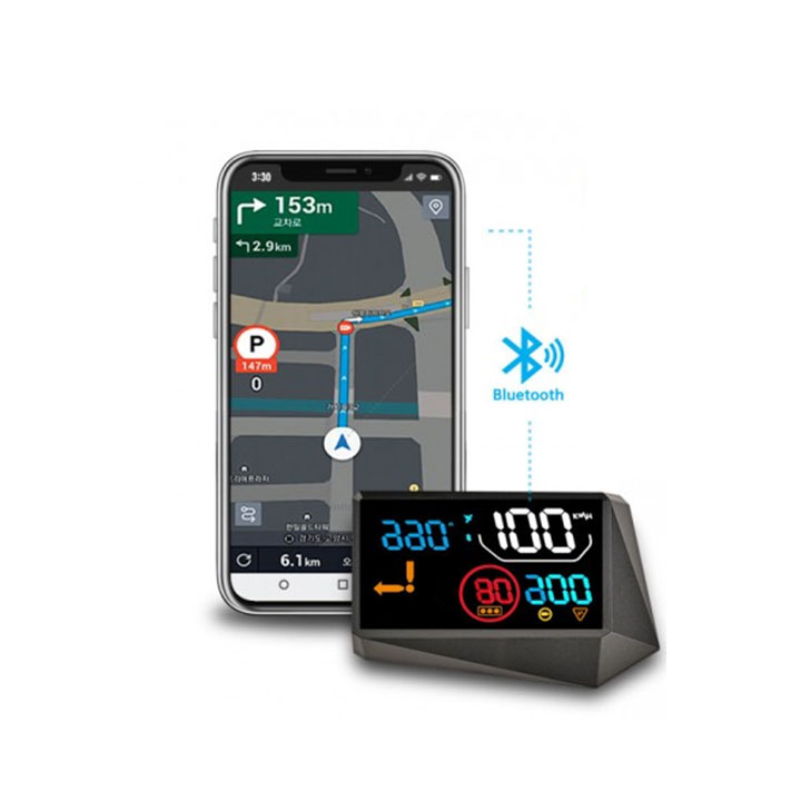 카포스 HUD 헤드업디스플레이 T202 카카오내비API 연동 실시간 네비