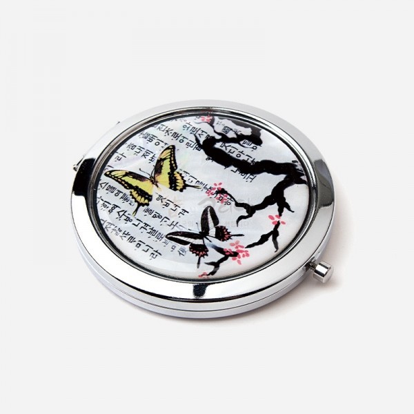 누름자개손거울-매화나비 외국인선물 한국기념품