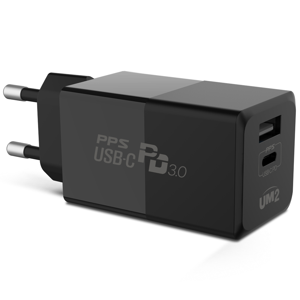 UM2 45W PD QC PPS 고속 USB 충전기 멀티 2구 듀얼 충전 QCPD45W - 상품 이미지