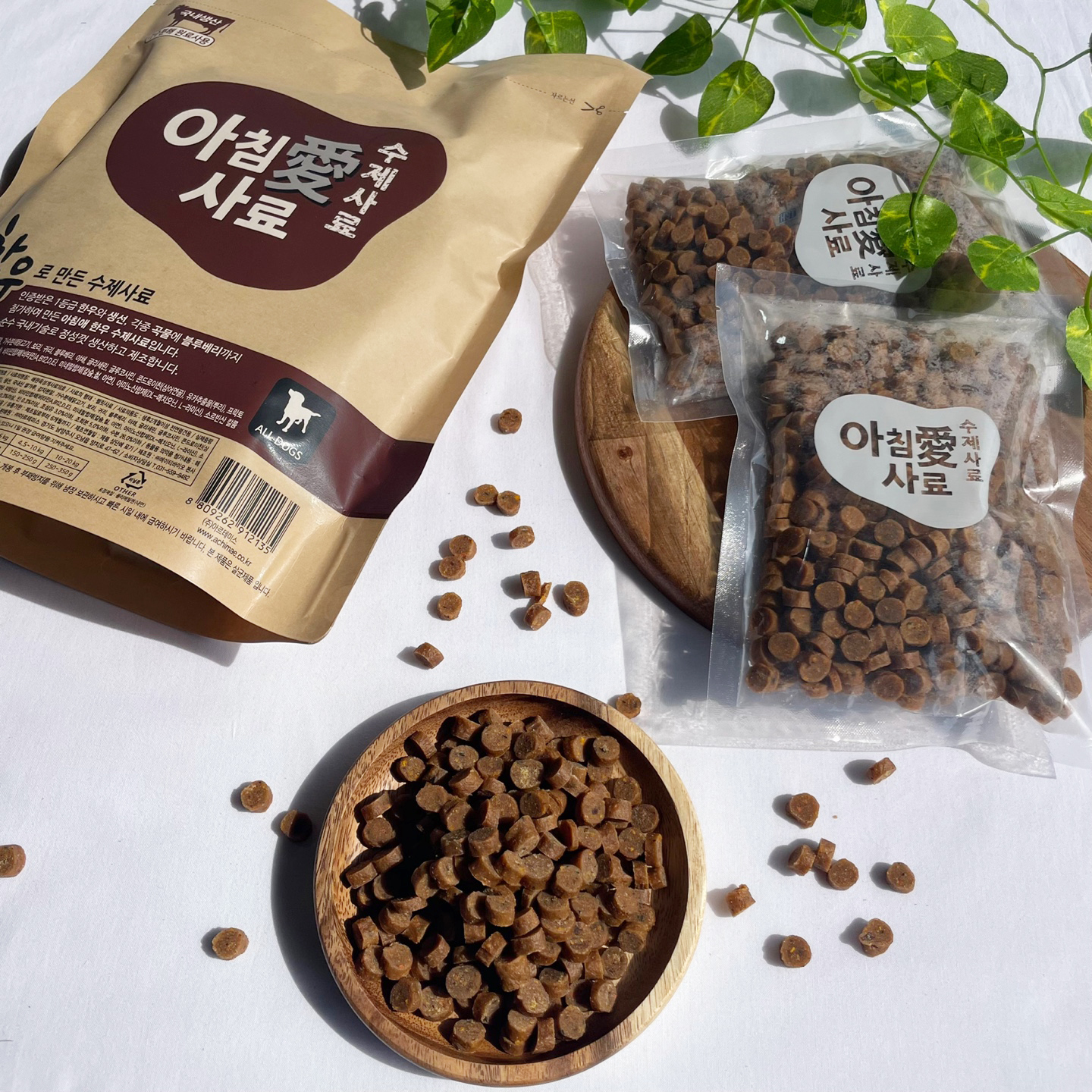 [샘플3봉] 아침애 가수분해 국내산 수제 사료 한우, 800g, 1개 이미지 2