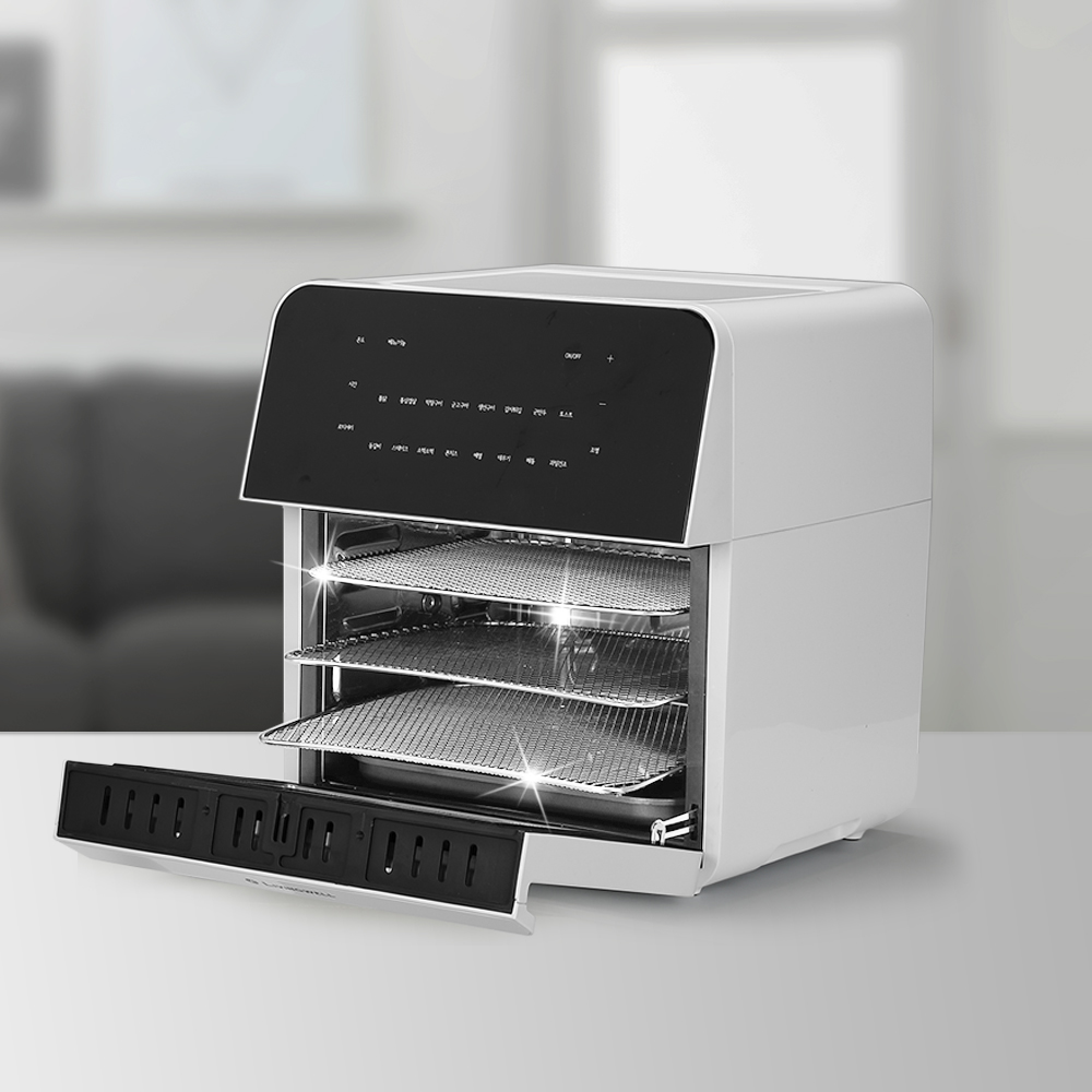 리빙웰 스텐 에어프라이어 대용량 16리터 AF16, 블랙, AF16 상세사진 1