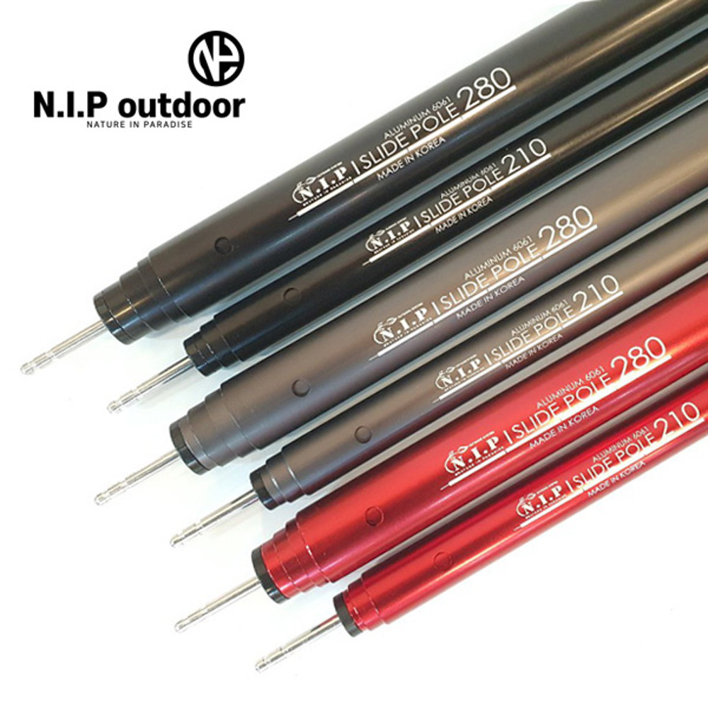 N.I.P 슬라이드폴대 타프 슬라이딩 세트 가변 사이드폴 210 1줄