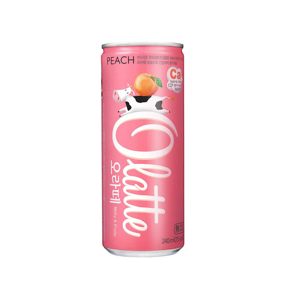 오라떼 피치(복숭아맛) 240ml 30입 1박스 - 상세 이미지 2