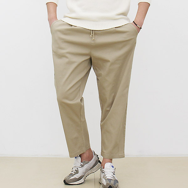 남자벌룬팬츠 항아리바지 9부 통큰 면바지 - 상품 이미지