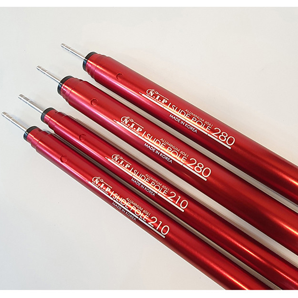 N.I.P 슬라이드폴대 타프 슬라이딩 세트 가변 사이드폴 210 1줄