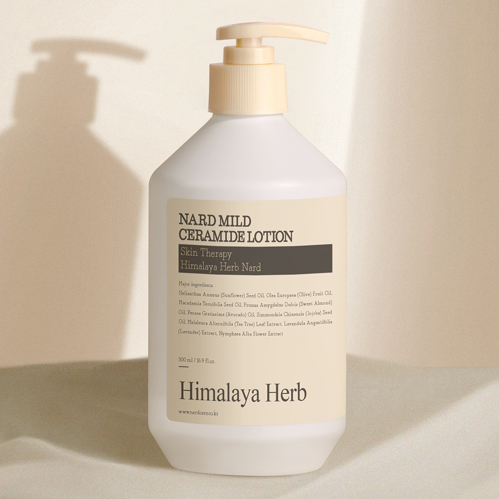 나드 마일드 세라마이드 로션 500ml 온가족, 고보습, 끈적임없는, 무향, 무자극 - 상세 이미지 2