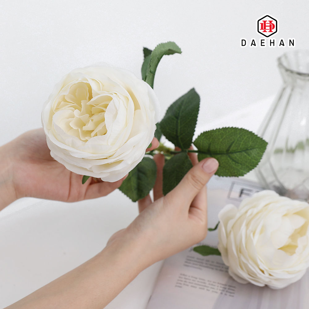장미 조화 웨딩 부케 인테리어 예쁜 꽃 3color 화이트 AF-033 - 상품 이미지