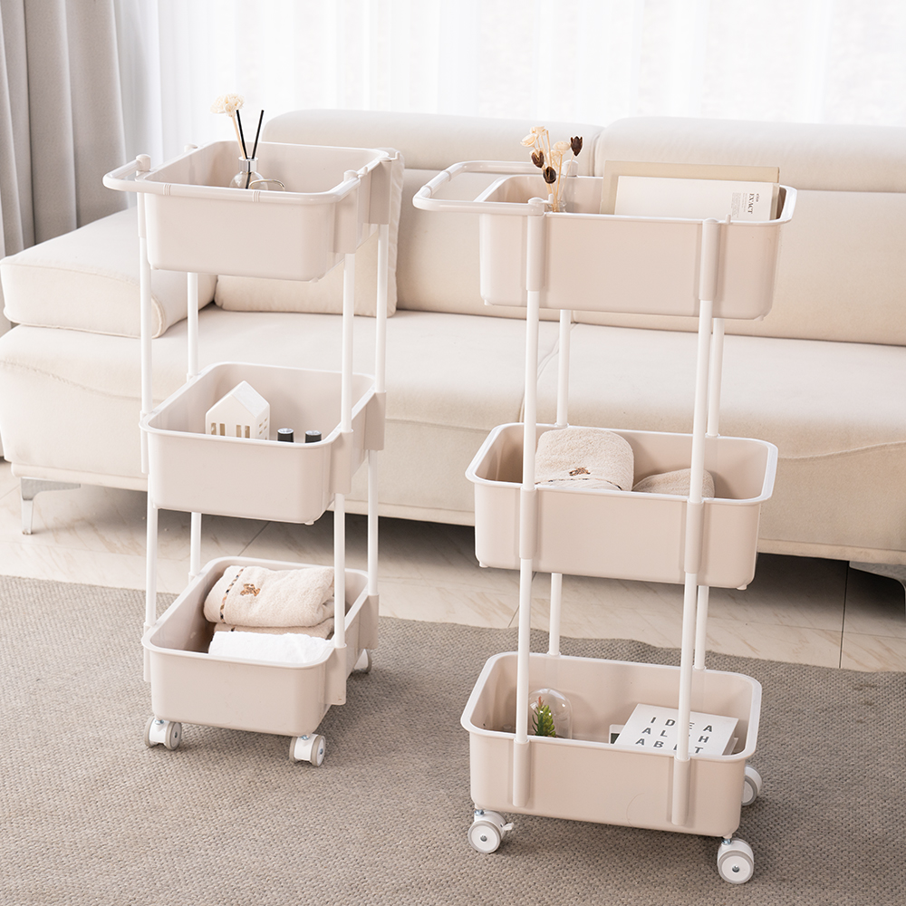 뉴코코맘 2세대 기저귀정리함 3단 캡2 아기트롤리 신생아 보관함