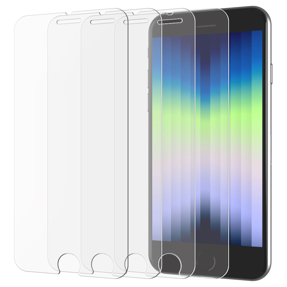 아이폰 SE3/SE2/7/8 플래쉬 액정보호필름 강화유리 4매