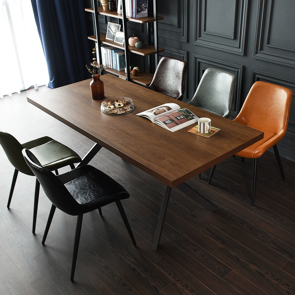 까펠로 대형 테이블 카페 업소용 거실식탁 넓은식탁 1800mm, 월넛블랙