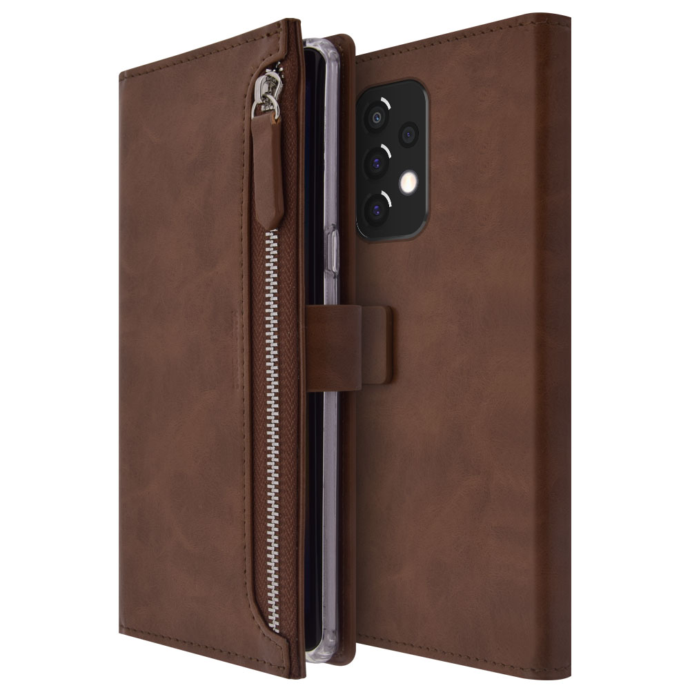 갤럭시 A23 지갑형 다이어리 핸드폰 케이스 와인 - 상세 이미지 5