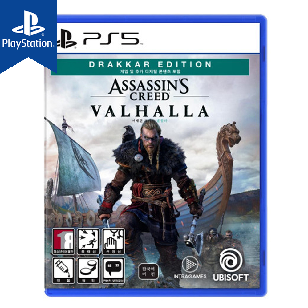 PS5 어쌔신크리드 발할라 드라카 에디션 한글 새제품 CD - 상품 이미지