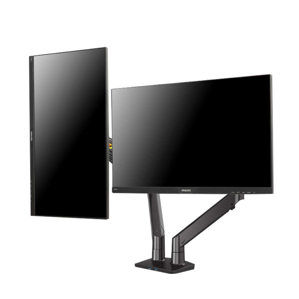 노스바유 NB F195A 고중량 듀얼 모니터암 거치대 - 상세 이미지 2