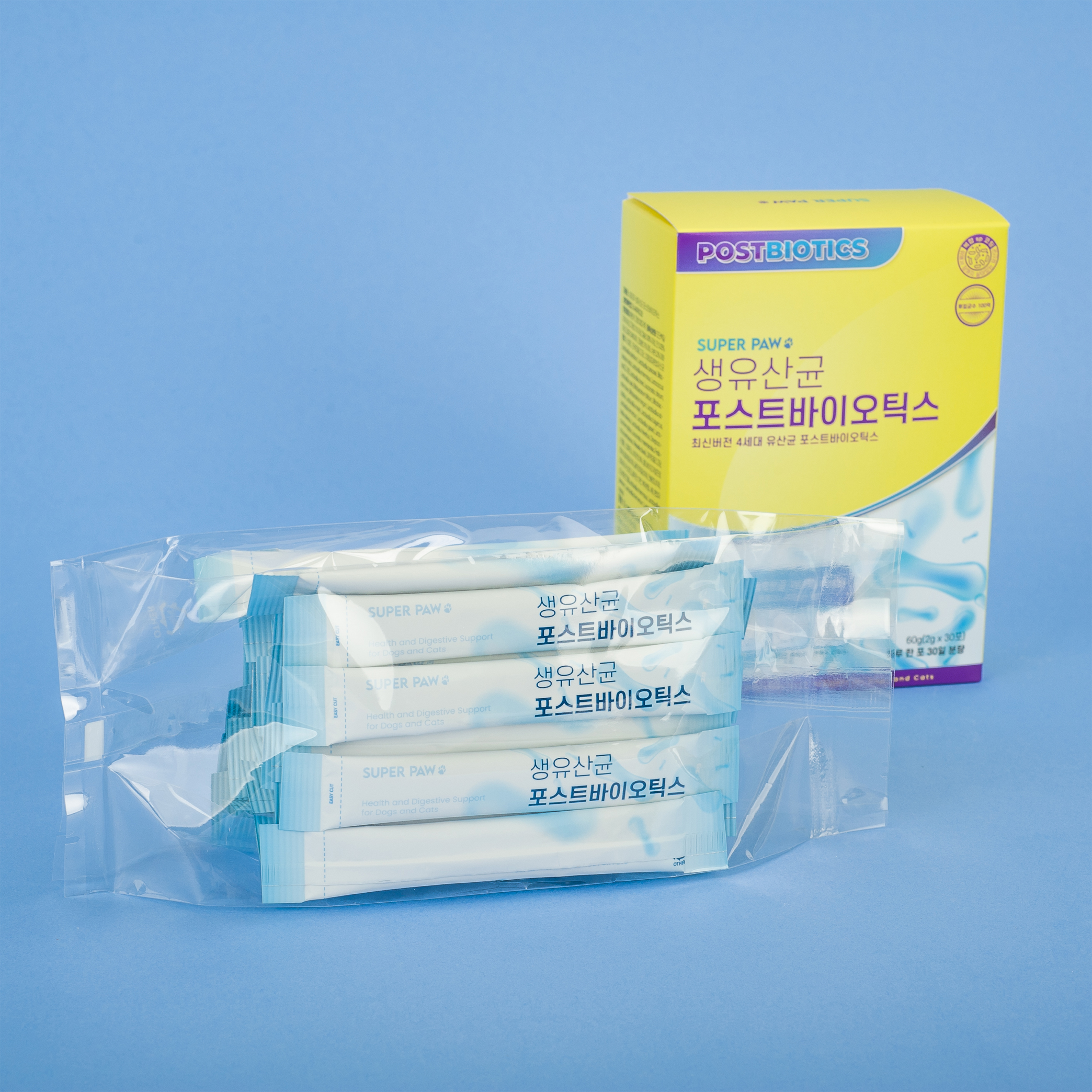 (1박스)  3000억 슈퍼포우 고양이 유산균 강아지 포스트바이오틱스 30포, 1개 - 상세 이미지 4