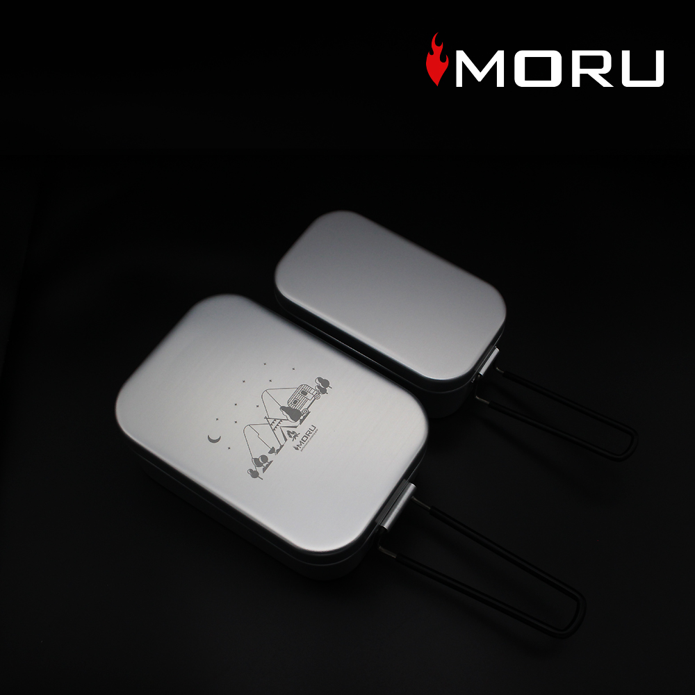 모루 캠핑 반합 도시락 백패킹 군용 라면 냄비 손잡이 접이식 사각 코펠 800/1000 트란지아 스타일