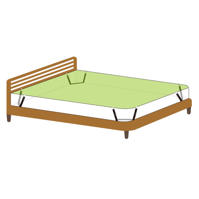 [후기2만6천] 시트캅 침대시트 패드 커버 고정밴드 이불 매트리스집게 밀림방지 SR3