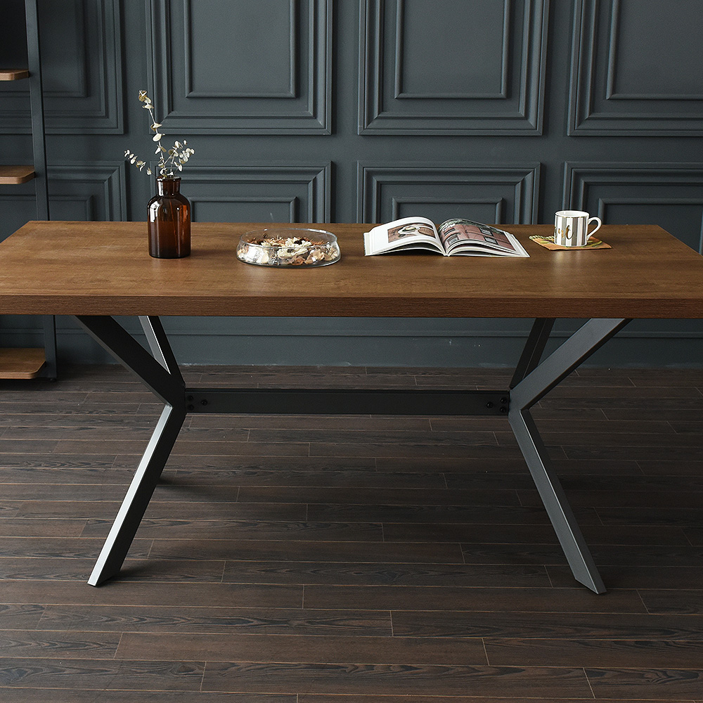 까펠로 대형 테이블 카페 업소용 거실식탁 넓은식탁 1800mm, 월넛블랙