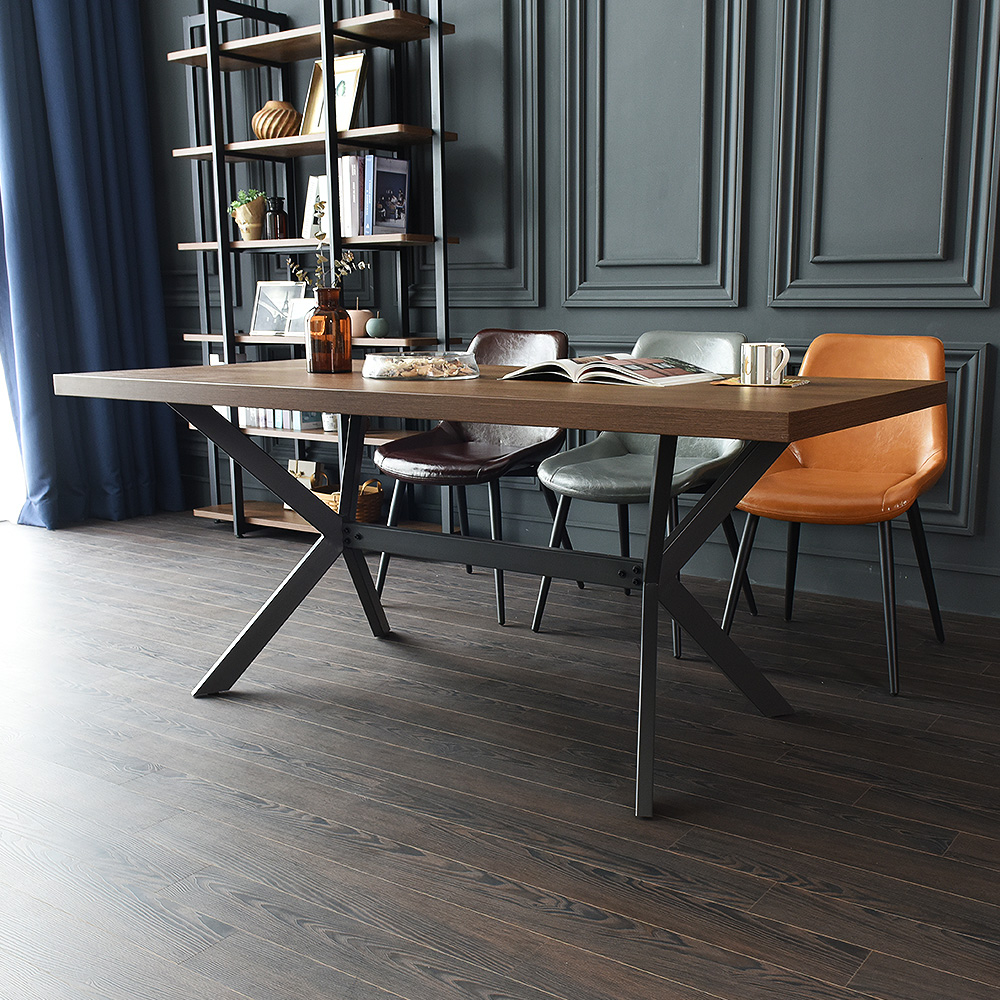 까펠로 대형 테이블 카페 업소용 거실식탁 넓은식탁 1800mm, 월넛블랙