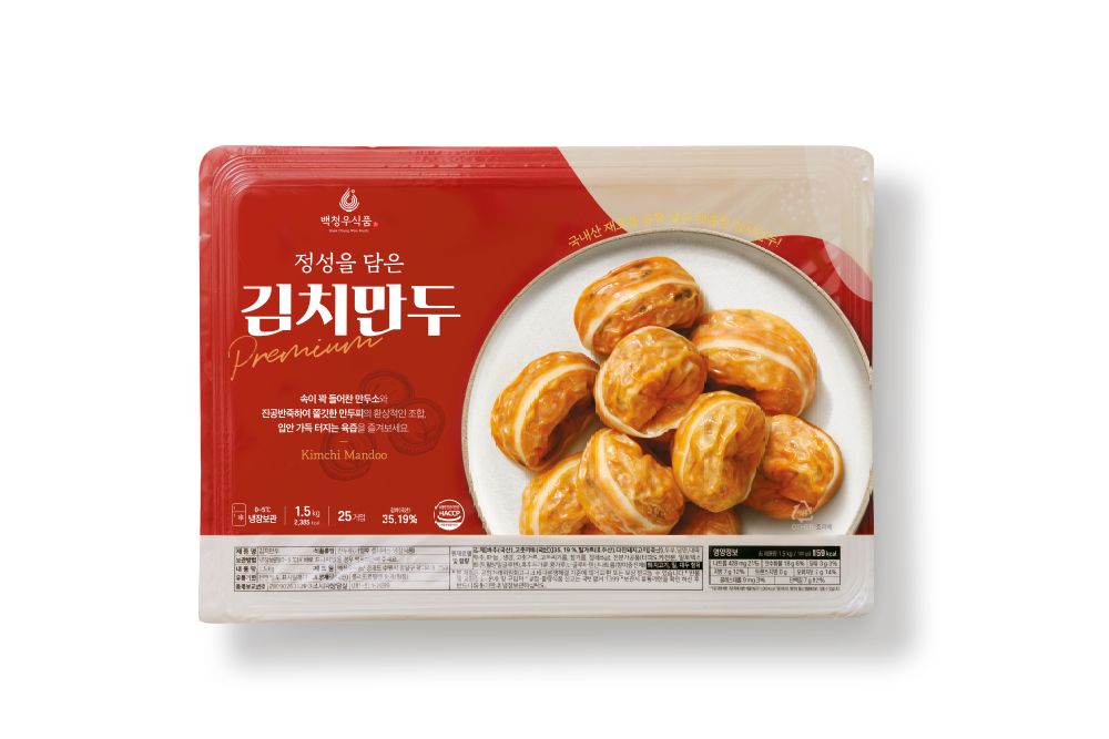 김치만두 백청우식품 가성비 만두 만두 추천 1.5kg 만두