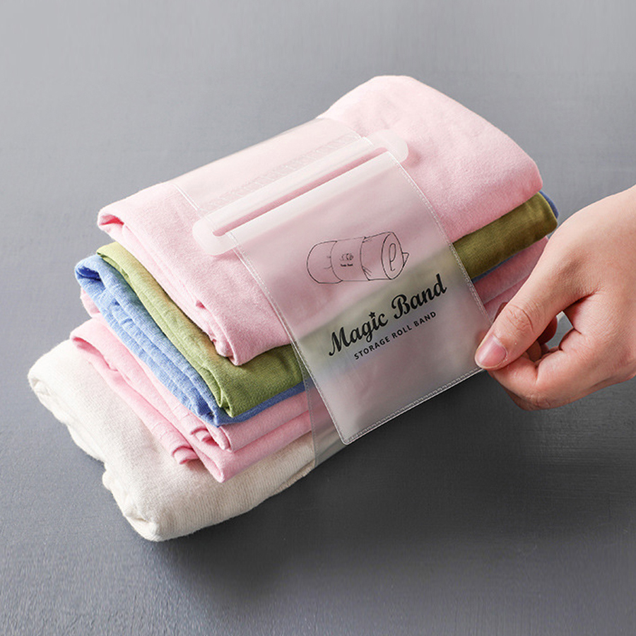 매직밴드 의류정리 고정밴드 옷정리 압축팩 5P