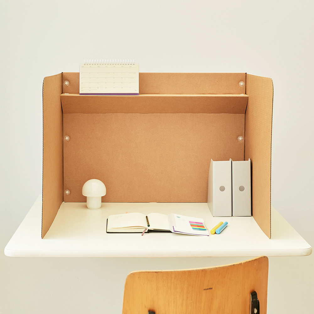 칸막이 기본형 독서실 사무실 책상 가림막 종이 칸막이 휴대용 파티션