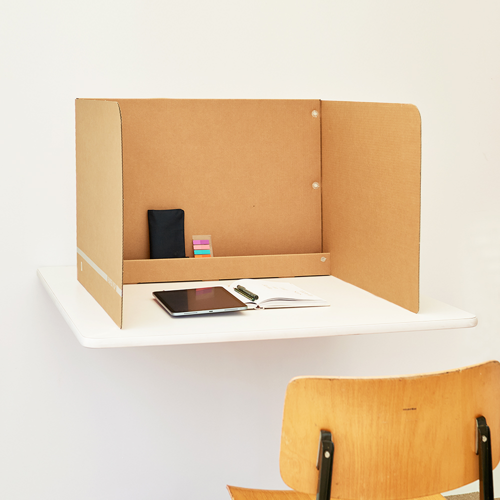 칸막이 기본형 독서실 사무실 책상 가림막 종이 칸막이 휴대용 파티션