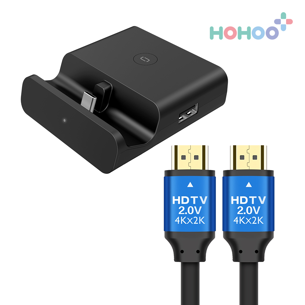 닌텐도 스위치 OLED독 미러링 충전 미니독HDMI케이블 셋트 TV연결