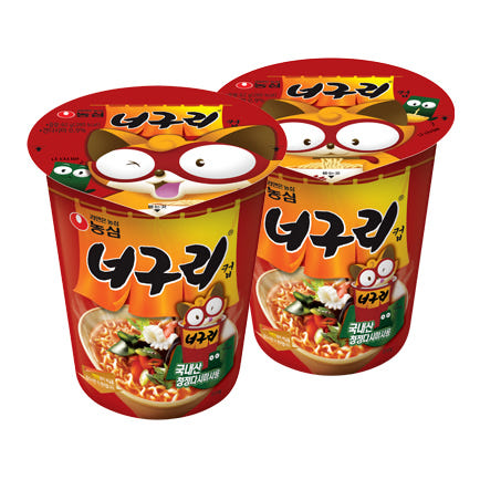 농심 너구리 컵 소컵 작은 사발 62g