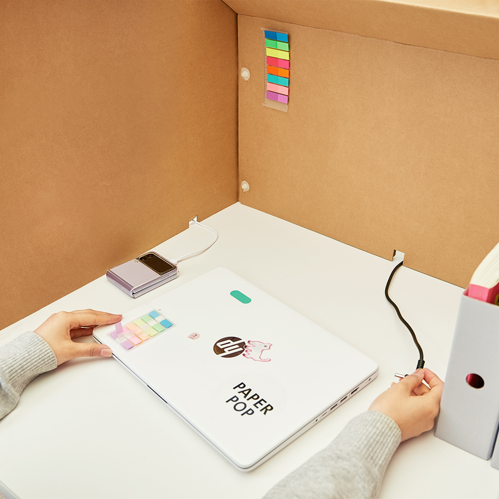 칸막이 기본형 독서실 사무실 책상 가림막 종이 칸막이 휴대용 파티션