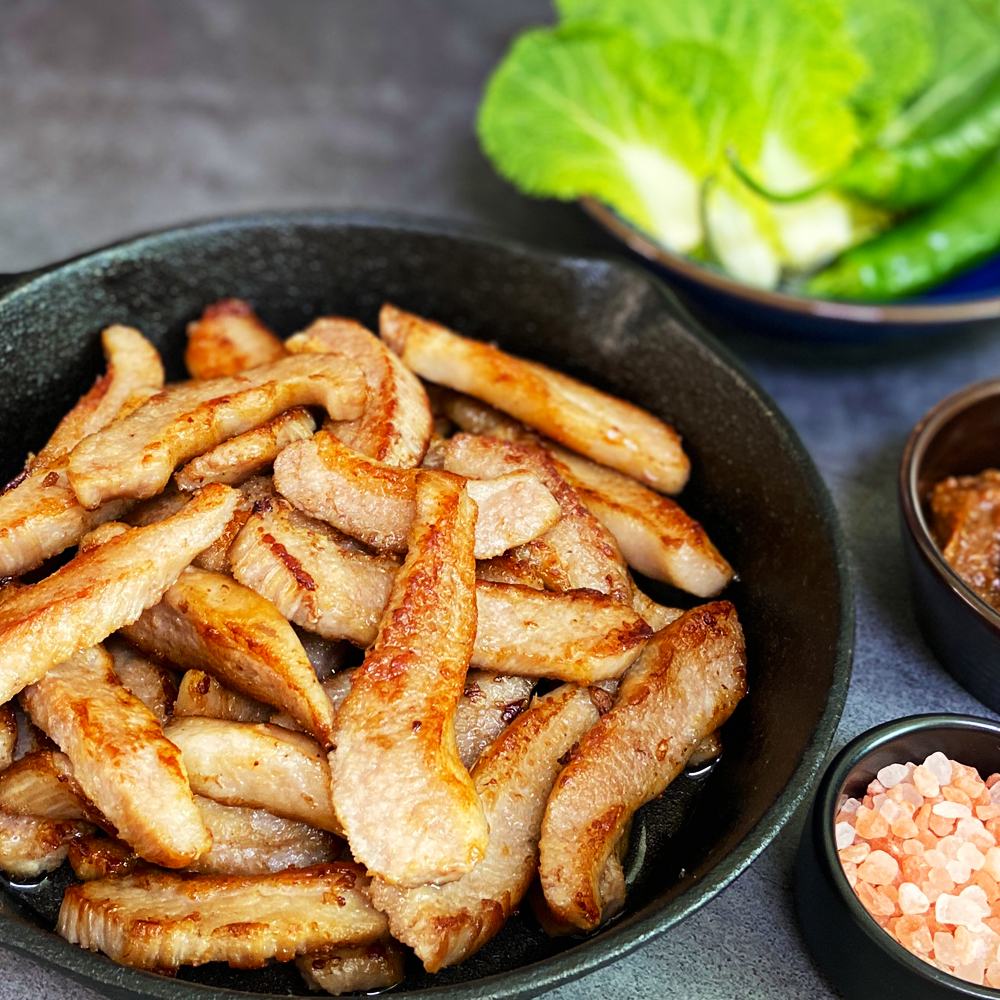 항정살 보리먹인 돼지 통항정살 수육 김치찜 천겹살 구이 덮밥 캠핑 음식 요리 고기 특수부위 - 상세 이미지 5