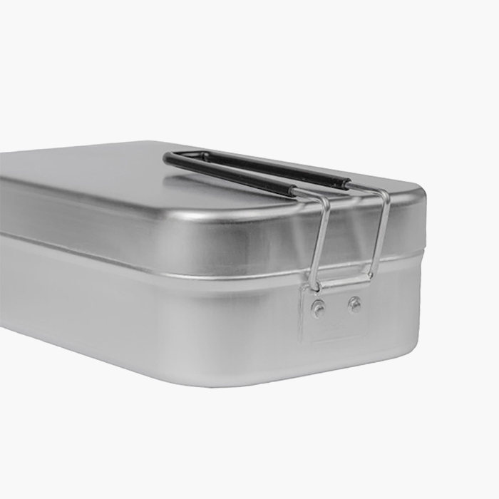 트란지아 손잡이 사각반합 20X13X7cm 캠핑 백패킹 알루미늄 휴대용 반합