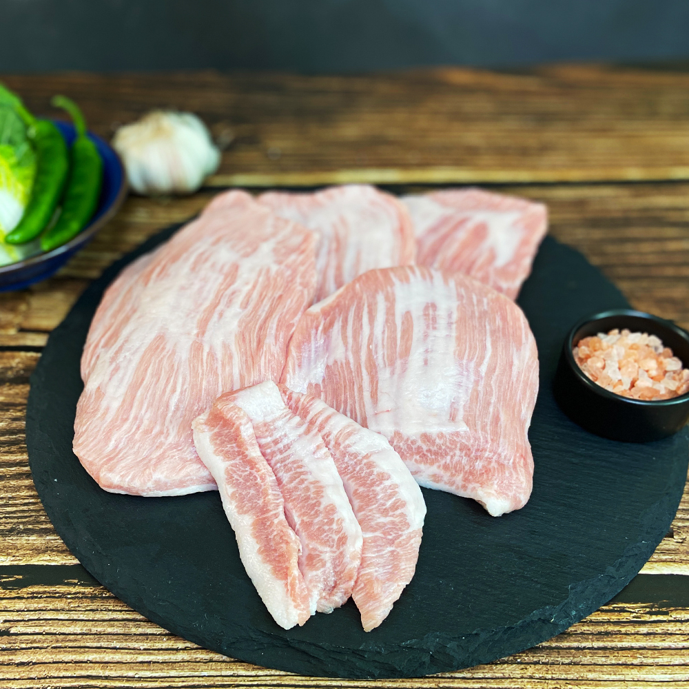 항정살 보리먹인 돼지 통항정살 수육 김치찜 천겹살 구이 덮밥 캠핑 음식 요리 고기 특수부위 - 상세 이미지 3
