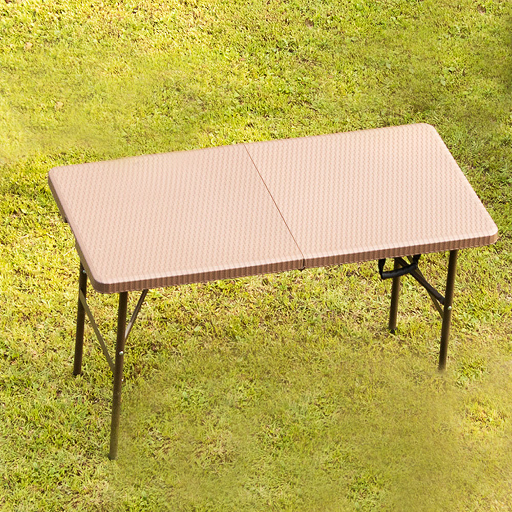 카라멜라탄 2단높이조절 폭120 접이식테이블 폴딩테이블 접이식탁자 - 상품 이미지