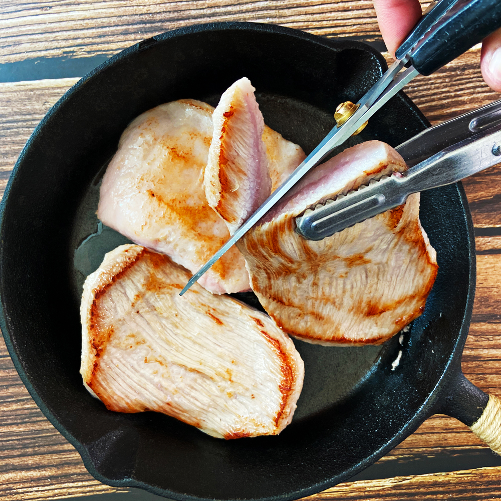 항정살 보리먹인 돼지 통항정살 수육 김치찜 천겹살 구이 덮밥 캠핑 음식 요리 고기 특수부위 - 상세 이미지 4