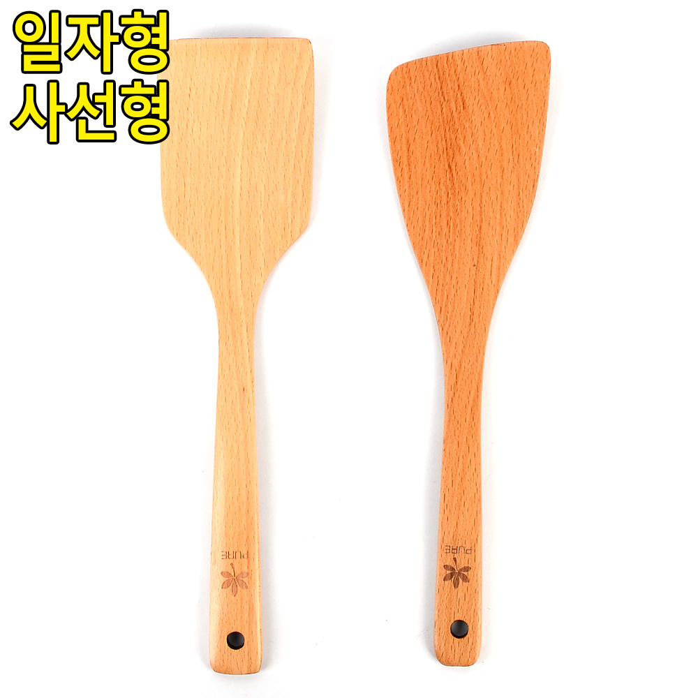 나무 목 뒤집개 계란말이 뒤집기 너도밤나무 - 상세 이미지 2