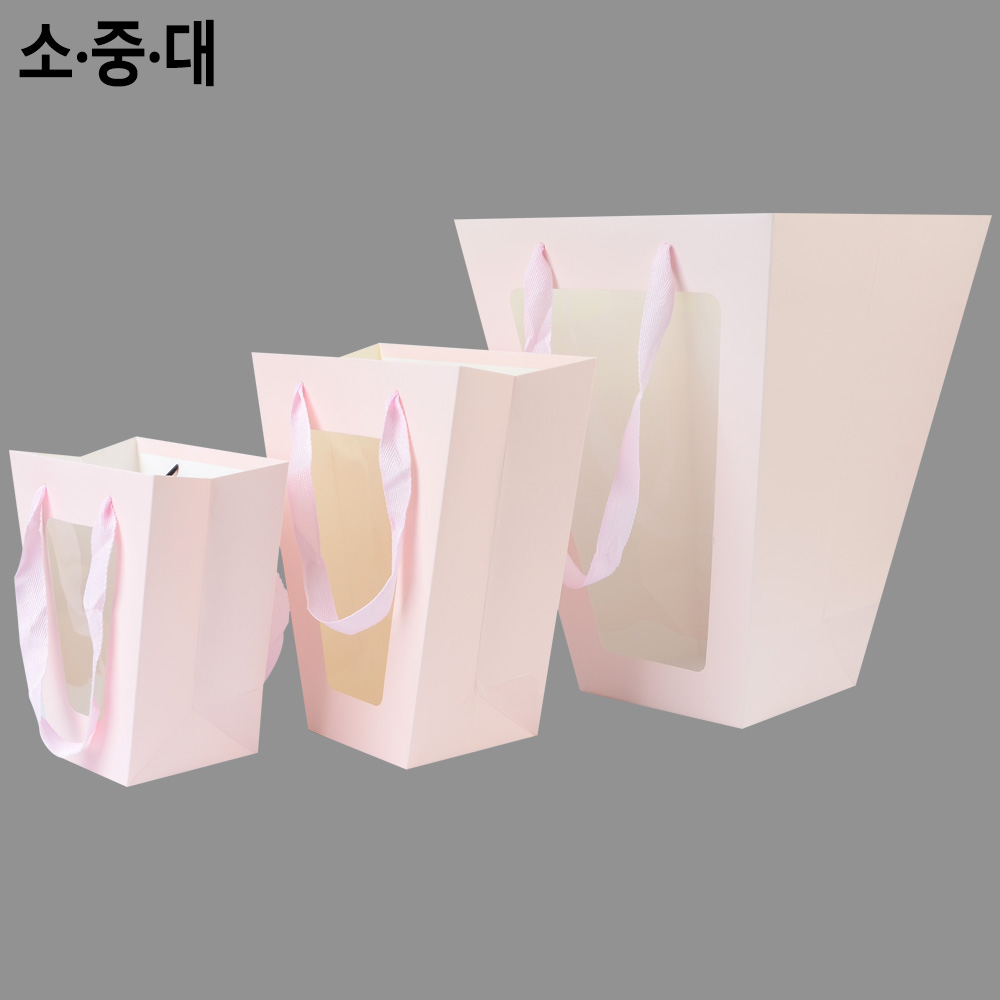 꽃다발쇼핑백 윈도우 투명창 화분쇼핑백 9종 - 상세 이미지 2
