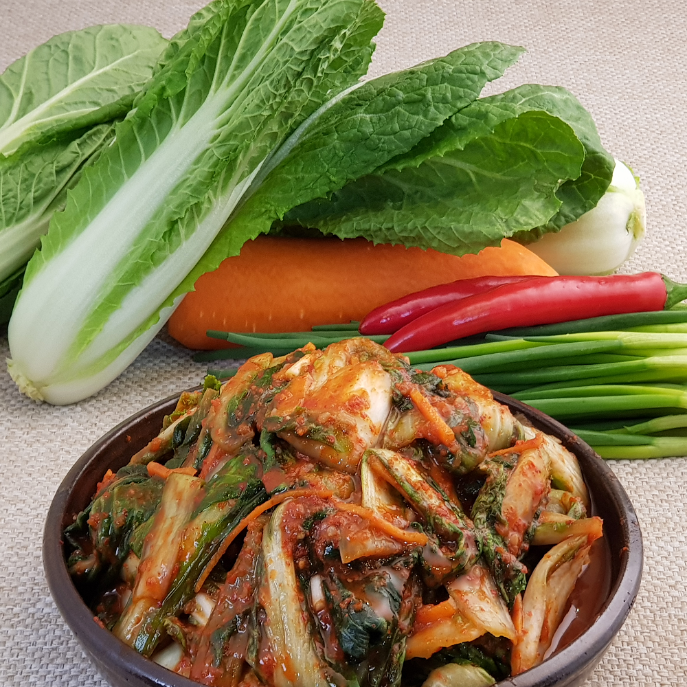 운림가 55년전통 전라도 국내산 얼갈이 김치 1kg 이미지 3